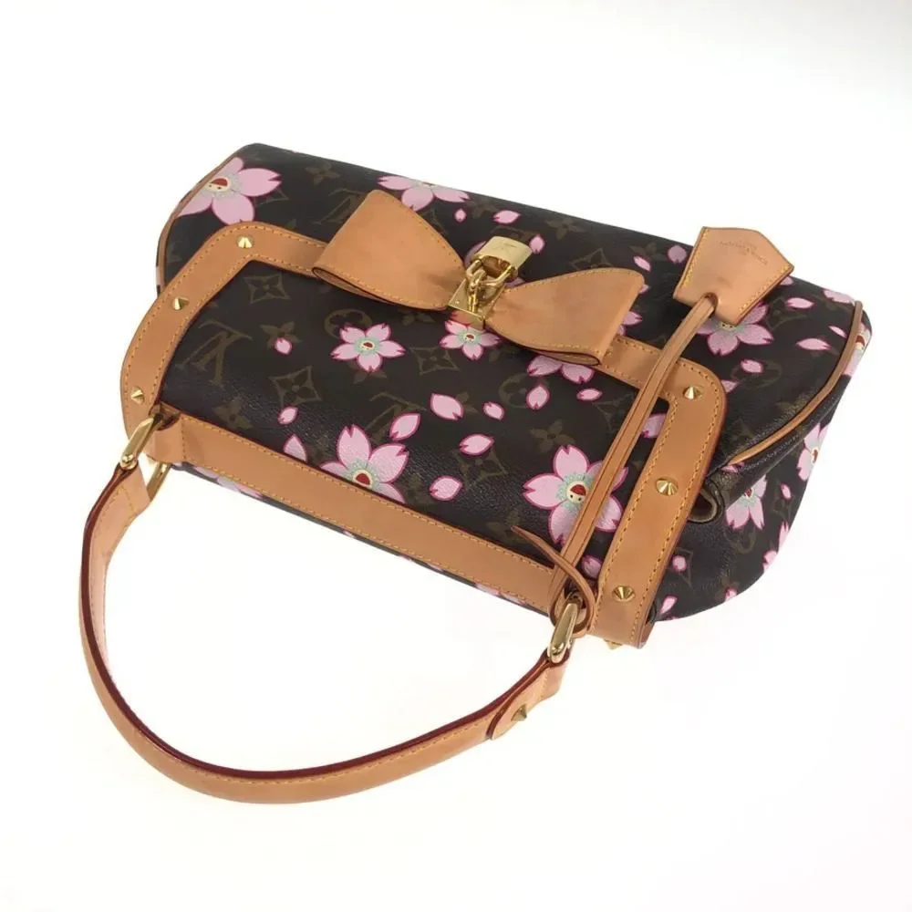 Louis Vuitton Cherry Blossom Sac Retro Handbag black - Picture 10 of 14